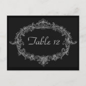 Tischnummer für Silberhochzeiten und Schwarze Hoch (Vorderseite)