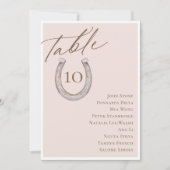 Tischnummer für Skripthufeisen (Vorderseite)