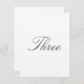 Tischnummer für traditionelle Hochzeiten (Vorne/Hinten)