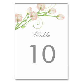 Tischnummer für Vintage Rose