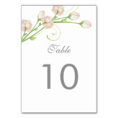 Tischnummer für Vintage Rose (Vorderseite)