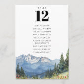 Tischnummer für Wasserfarben (Vorderseite)