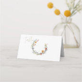 Tischnummer für Wildblume Platzkarte (Vorderseite)