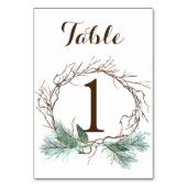 Tischnummer für Winterkreide (Rückseite)