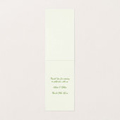 Tischnummer für Wirbles Kleeblatt in Irland Visitenkarten (Innenseite Aufgefaltet)