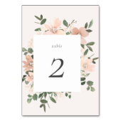 Tischnummer Garden Liebe (Vorderseite)