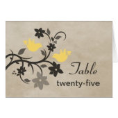 Tischnummer Gelbe Blumenkohl (Vorderseite (Horizontal))