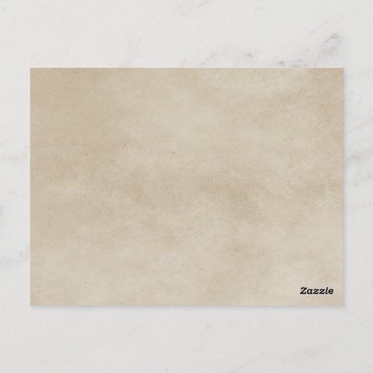 Tischnummer Gelbe Blütenblätter Postkarte (Rückseite)