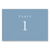 Tischnummer Glacier Lake (Rückseite)