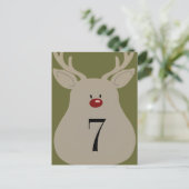 Tischnummer Goofy Rentier (Stehend Vorderseite)