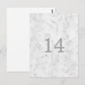 Tischnummer Gray Elegant (Vorne/Hinten)