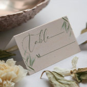 Tischnummer Green Folies Beige Paper Business Ca Visitenkarten