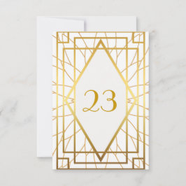 Tischnummer, Großer Gatsby, elegant, elegant, schi Einladung