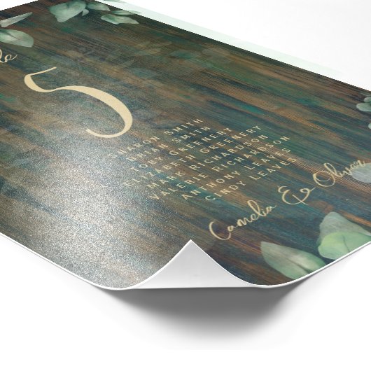 TISCHNUMMER HAUSHALT Sitzplatz RUSTIK Grünes Foto (Ecke)