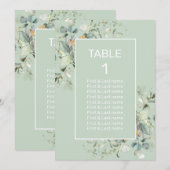 Tischnummer Hervorragende Farbe, Eleganter Minimal (Vorne/Hinten)