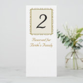 Tischnummer Hochzeitsempfang (Stehend Vorderseite)