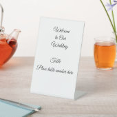 Tischnummer Hochzeitsempfang Sockelschild (In SItu)