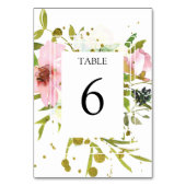 Tischnummer Hochzeitsfeiern (Rückseite)