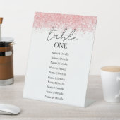 Tischnummer Hochzeitsskartentabelle Hinzufügen von Sockelschild (In SItu)