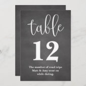 Tischnummer Hochzeitssymbol (Vorne/Hinten)