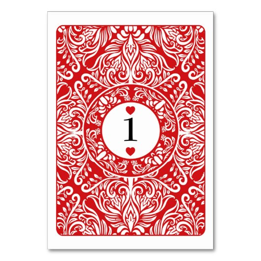 Tischnummer Hochzeitszelt (Rückseite)