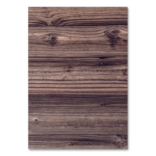 Tischnummer Holz Unterschreiben rustikale Hochzeit (Rückseite)