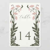 Tischnummer Jugendstil (Vorderseite)