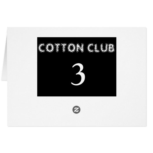 Tischnummer-Karte der 20er Jahre (Rückseite Horizontal)