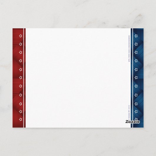 Tischnummer-Karten für das patriotische militärisc Postkarte (Rückseite)