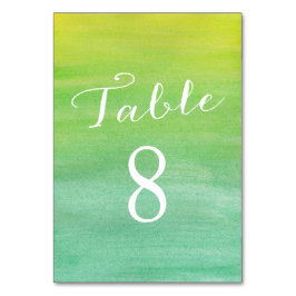 Tischnummer-Karten für reine Liebe / Limoner Smara Tischnummer