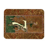 Tischnummer Lady Mittelalterliche Hochzeit der Ren Magnet (Horizontal)