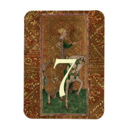 Tischnummer Lady Mittelalterliche Hochzeit der Ren Magnet