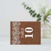Tischnummer Leder- und Spitzenaussehen (Stehend Vorderseite)