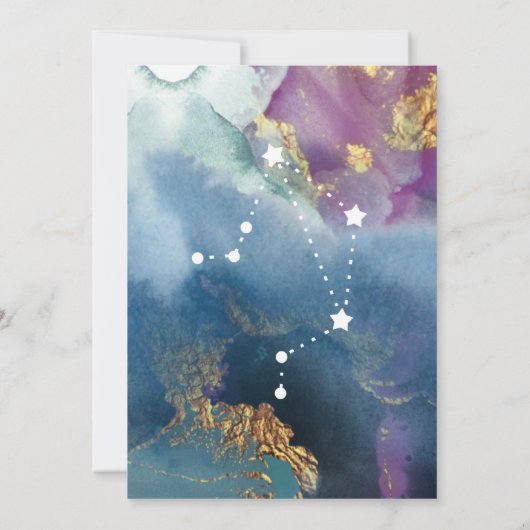 Tischnummer Libra Signoria Celestial Watercolor Ka (Rückseite)