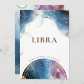 Tischnummer Libra Signoria Celestial Watercolor Ka (Vorne/Hinten)