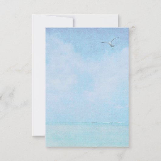 Tischnummer-Lighthouse-Hochzeit Einladung (Rückseite)