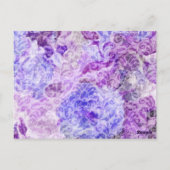 Tischnummer Lila Floral Damask (Rückseite)