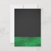 Tischnummer Lime Green Modern Glam Sequins (Rückseite)