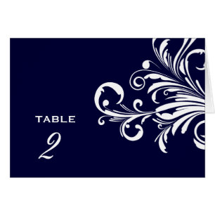 Tischnummer-Marine-Blau des Wirbels-311-Swanky