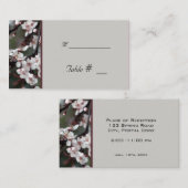 Tischnummer mit Empfang-Adresse (Vorne/Hinten)