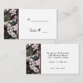 Tischnummer mit Empfang-Adresse Platzkarte (Vorne/Hinten)