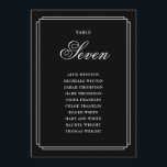 Tischnummer mit schwarzem und weißem Deko<br><div class="desc">Diese eleganten,  in Schwarzweiß gehaltenen Deko mit doppelseitiger Tischnummer sind perfekt für alle Feiern geeignet. Entwickelt von Thisisnotme©</div>