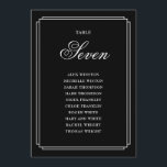 Tischnummer mit schwarzem und weißem Deko<br><div class="desc">Diese eleganten,  in Schwarzweiß gehaltenen Deko mit doppelseitiger Tischnummer sind perfekt für alle Feiern geeignet. Entwickelt von Thisisnotme©</div>