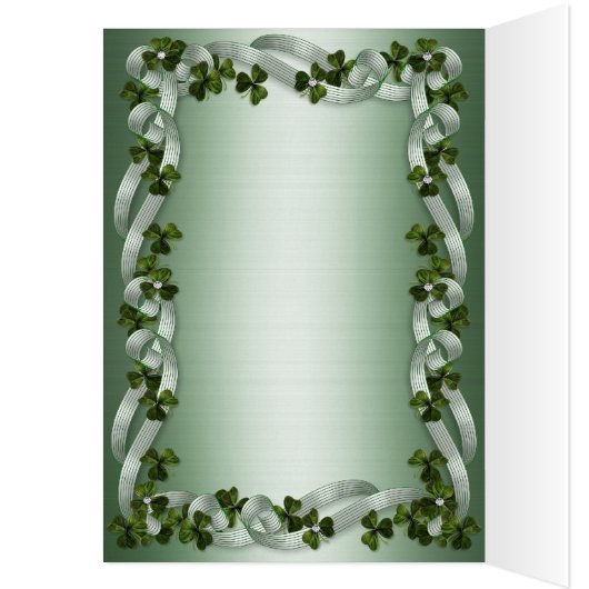 Tischnummer Mitteilungskarten Irish Wedding (Innen (Links))