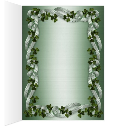 Tischnummer Mitteilungskarten Irish Wedding (Innen (Rechts))