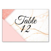 Tischnummer | Moderner Marmor (Rückseite)