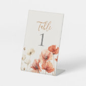 Tischnummer Pedestal-Zeichen Sockelschild (Vorderseite)