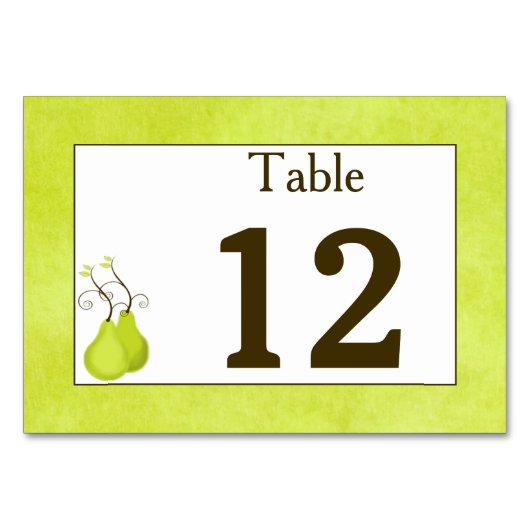 Tischnummer | Perfektes Paar | Doppelseitig bedruc (Rückseite)