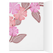 Tischnummer Platzkarten Rosa Blumennote (Innen (Links))