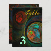 Tischnummer Postkarte (Vorne/Hinten)